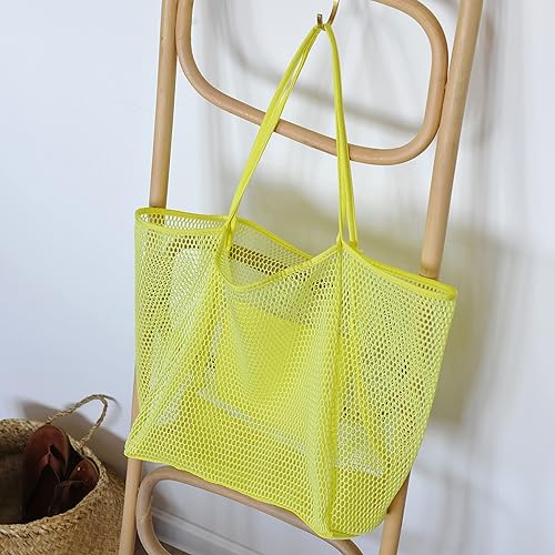 Mesh Beach Tote, Womens Shoulder Handbag, Beach Bag Mesh Beach Tote, Womens Shoulder Handbag, Beach Bag
